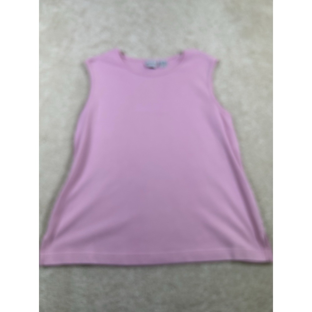 Vintage BonWorth Womens Size L Petite Pink Sleeveless Tank Top Shirt
